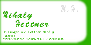 mihaly hettner business card